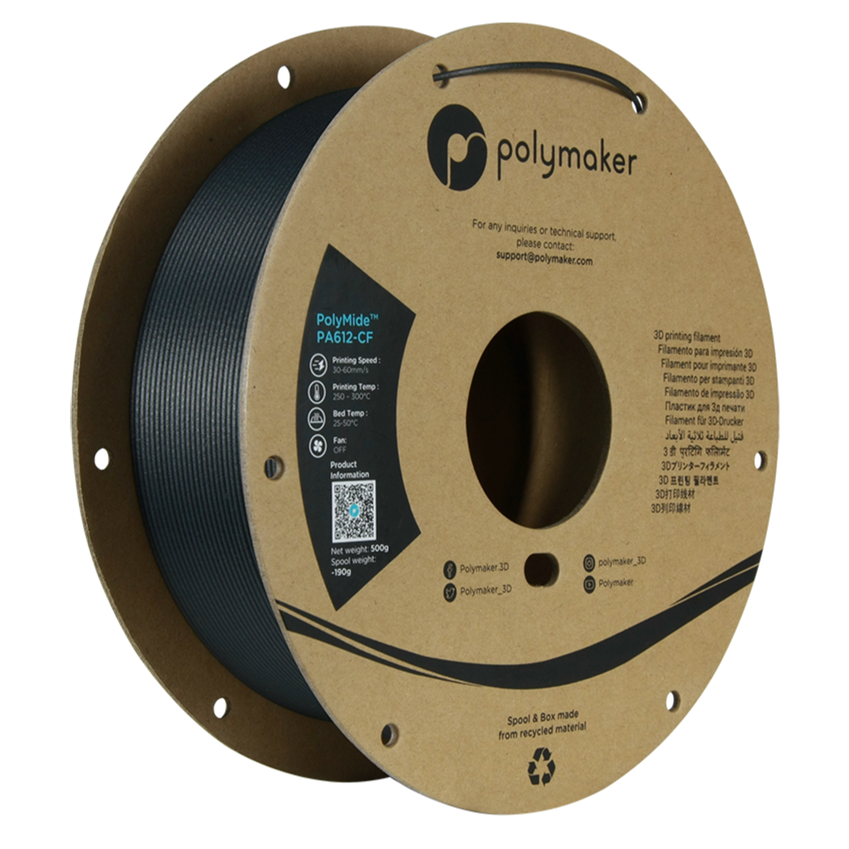 Polymaker PolyMide PA612-CF Black